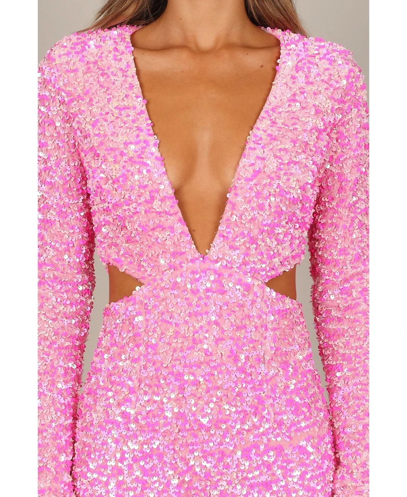 Petal and Pup Women's Kelly Long Sleeve Sequin Mini Dress