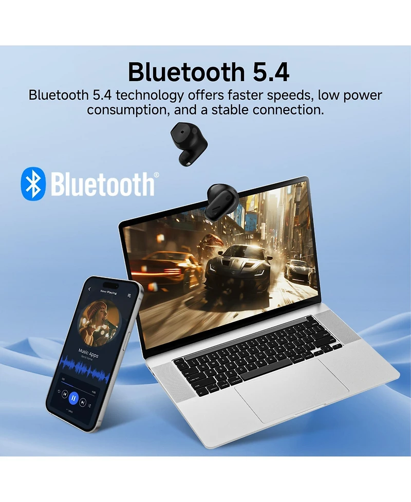 Edifier X1 Lite True Wireless Earbuds, Bluetooth 5.4 Earphones for Clear Calls, IP54 Sweat Resistant Fast Charging
