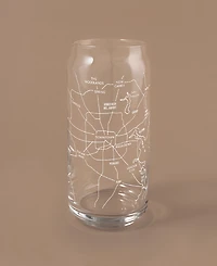 Narbo The Can Houston Map Everyday Glassware, Set of 2