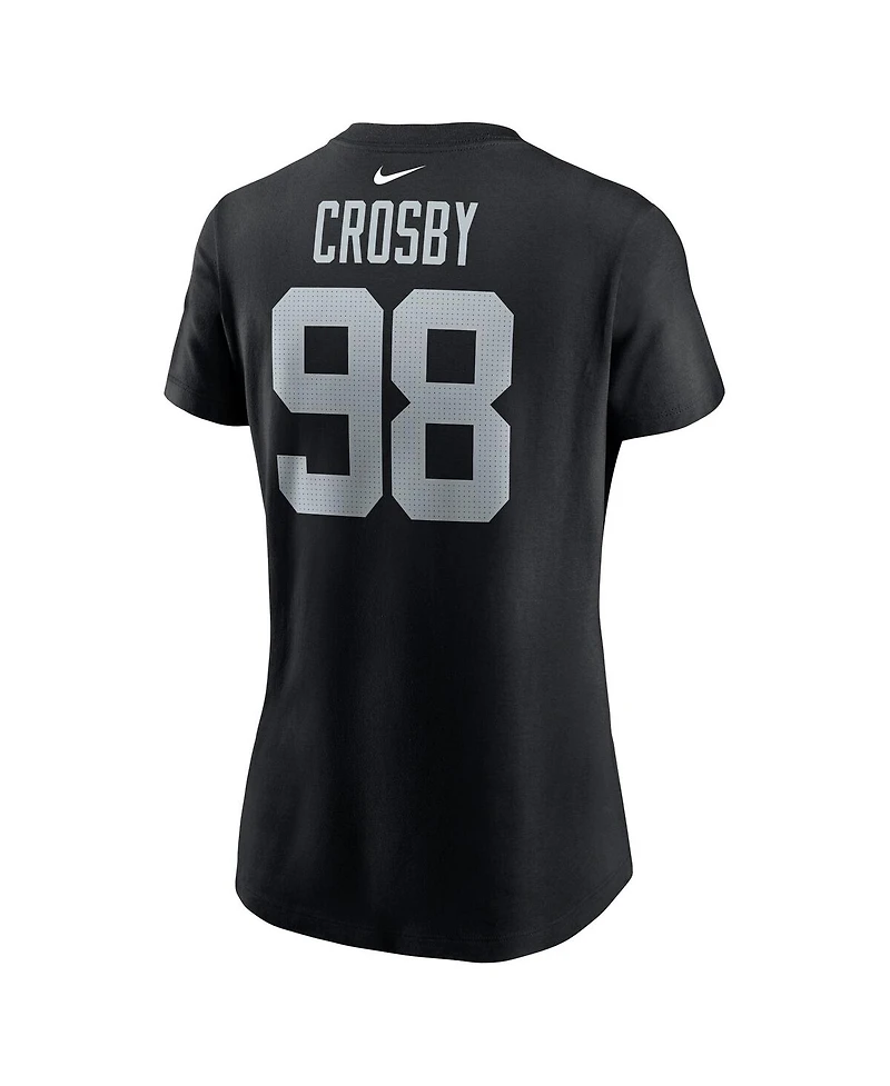 Nike Women's Maxx Crosby Las Vegas Raiders Player Name Number T-Shirt