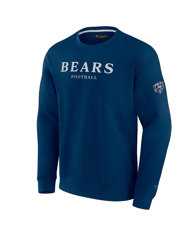 Fanatics Men's and Women's Navy Chicago Bears Elements Unlimited Fleece Pullover Sweatshirt