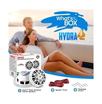 Pyle 8" Waterproof Marine 2-Way Stereo Speakers - 300W, Full-Range(PLMR82)