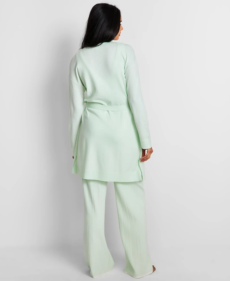 State of Day Women's Sweater Knit Duster Robe, Exclusively at Macy's