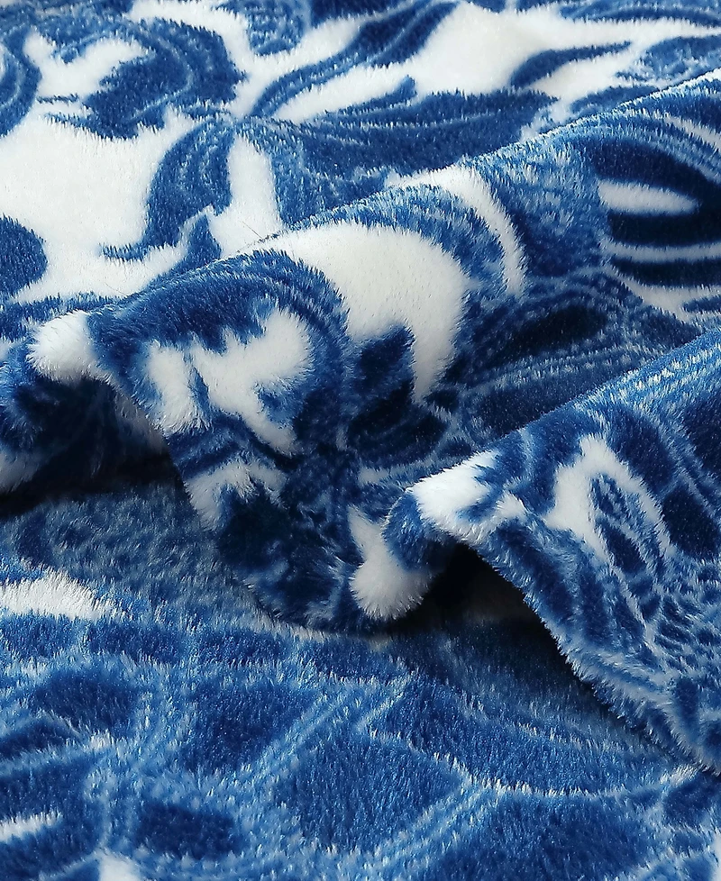Closeout! Tommy Bahama Home Ultra Soft Plush Fleece Throw, 70" x 50"