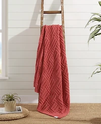 Tommy Bahama Home Chain Basket Knit Throw
