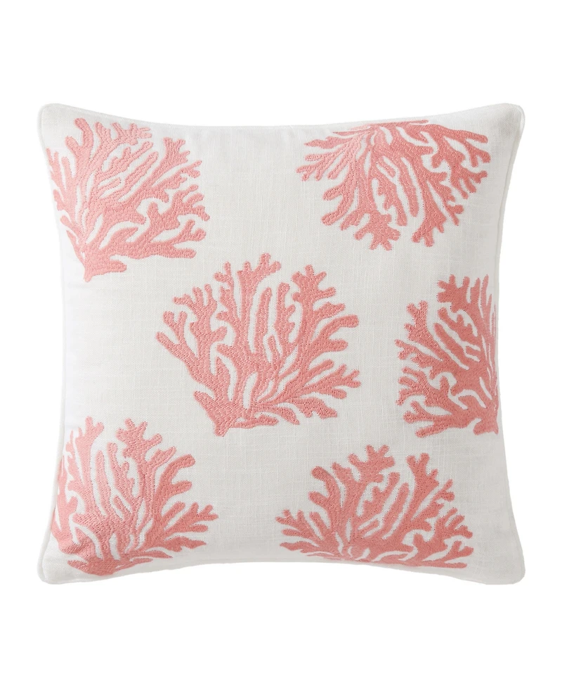 Tommy Bahama Home Coral Island Slub Decorative Pillow, 20" x 20"