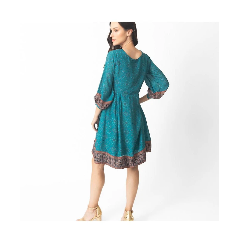 Raas Women's Patola Print Short Dress