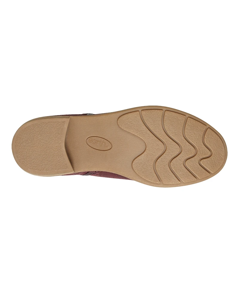 Earth Women's Nadya Round Toe Ruched Casual Booties