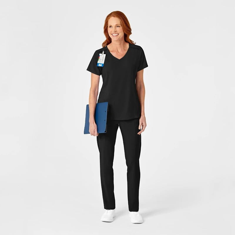 Wink Renew Women's Mock Wrap Scrub Top