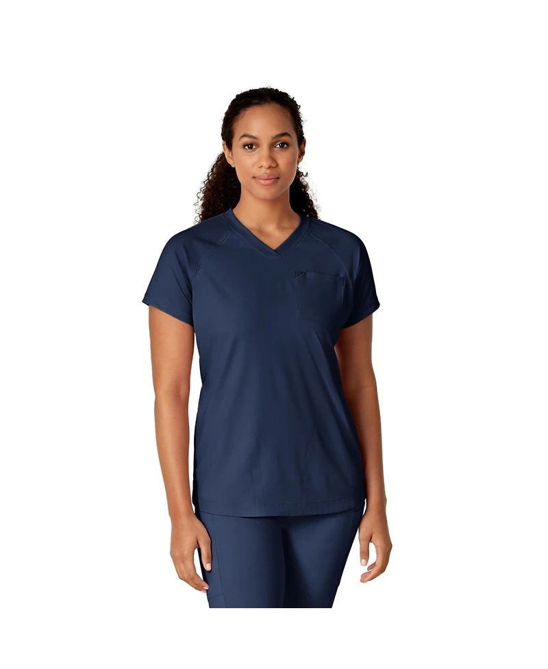 Wink Plus Size Renew Yoga V-Neck Scrub Top