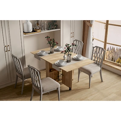 Streamdale Versatile Folding Dining Table with Storage