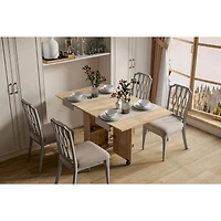Streamdale Versatile Folding Dining Table with Storage