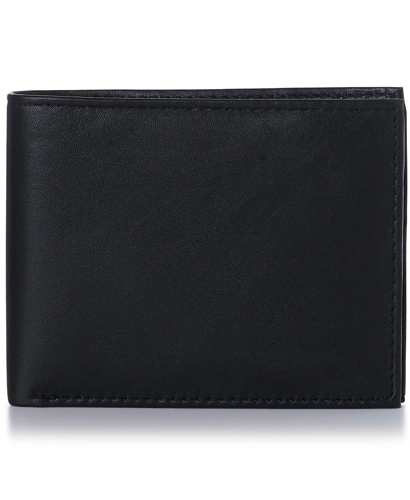 Alpine Swiss Men's Wallet Trifold Bifold Billfolds to choose from Genuine Leather