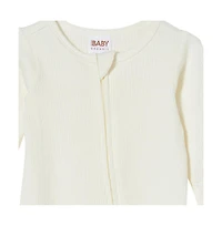 Cotton On Baby Boys Pointelle Zip All One Romper