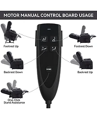Streamdale Dual Motor Infinite Position Power Lift Recliner with Heat & Massage