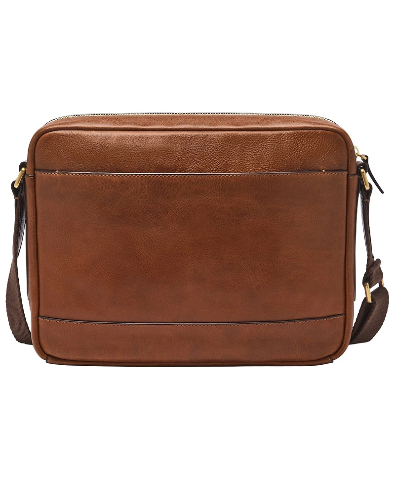 Fossil Men's Bennett Leather Courier Bag