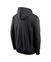 Nike Men's Black Stanford Cardinal Color Pop Performance Fleece Pullover Hoodie