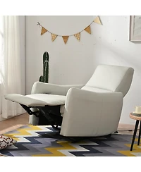Streamdale Compact Power Recliner for Small Spaces (Light Gray)