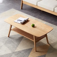 Streamdale Multipurpose Solid Wood Center Table with Storage Shelf