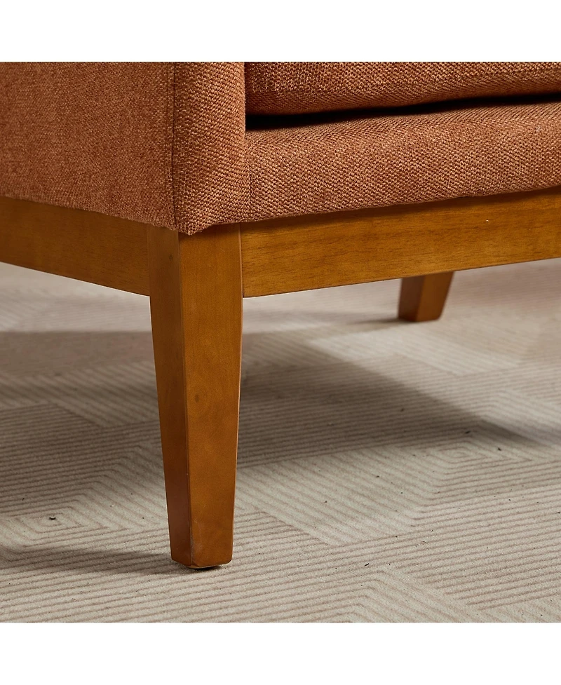 Streamdale Modern Accent Chair with Wood Legs