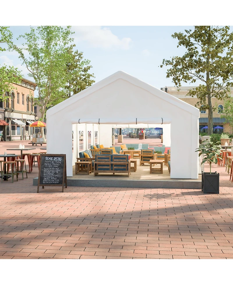 16x32FT Party Tent Heavy Duty, Large Wedding Event Shelters with 3 Storage Bags & Removable Sidewalls, Outdoor Canopy Gazebo Commercial Tents for Part