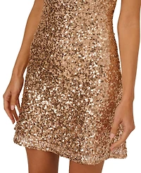 Adrianna Women's Sequin Halterneck Sheath Dress