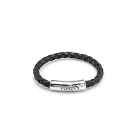 UNOde50 Sterling Silver Cylindrical Spring Clasp Bracelet