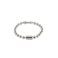 UNOde50 Sterling Silver and 18k Gold Multiple Beads Bracelet