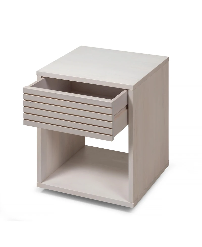 Woodek Floating Nightstand Set Of 2 Hardwood Nightstands With Open Shelf - Versatile Bedside Table For Bedroom