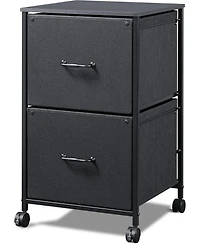 2 Drawer Mobile File Cabinet, Rolling Printer Stand