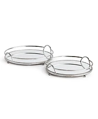 Hudson Mirrored Trays St/2