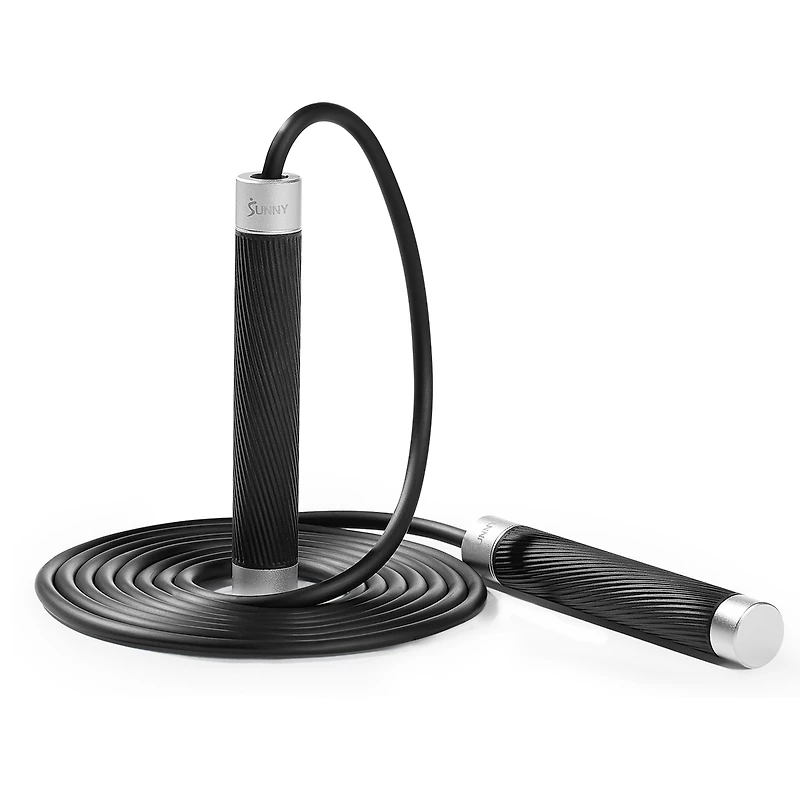 Sunny Health & Fitness Exercise Weighted Jump Rope Weighted with Adjustable Length