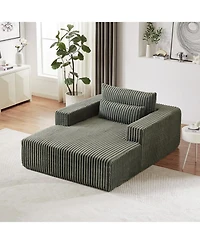 Streamdale 75" Cozy Corduroy Sofa Chair, No Assembly