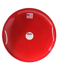 Flexible Flyer Steel Saucer 26" Metal Winter Snow Sled for Kids and Adults, Red
