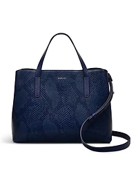 Radley London Dukes Place Icon Faux Lizard Zip Top Satchel Bag