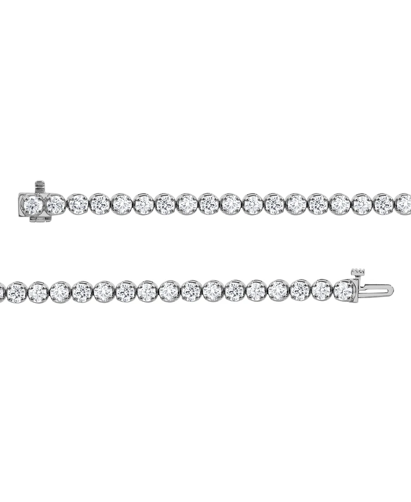 Diamond Link Bracelet (8 ct. t.w.) in 14k White Gold