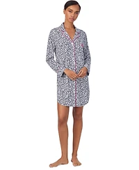 Lauren Ralph Lauren Women's Notched-Collar Sleepshirt