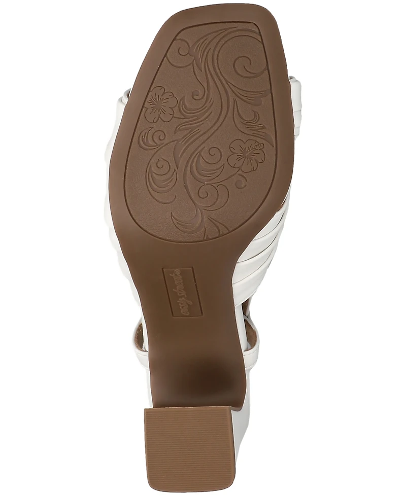 Easy Street Women's Lucie Square Toe Sandals