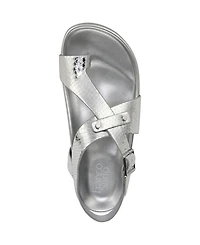 Franco Sarto Women's Blair Toe Loop Round Flat Sandals