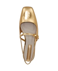 Franco Sarto Women's Destin Square Toe Mary Jane Slingback Flats