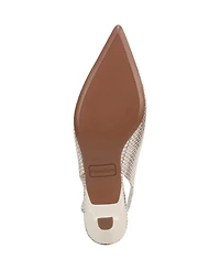 Franco Sarto Women's Marlow Pointed Toe Slingback Kitten Heel Pumps