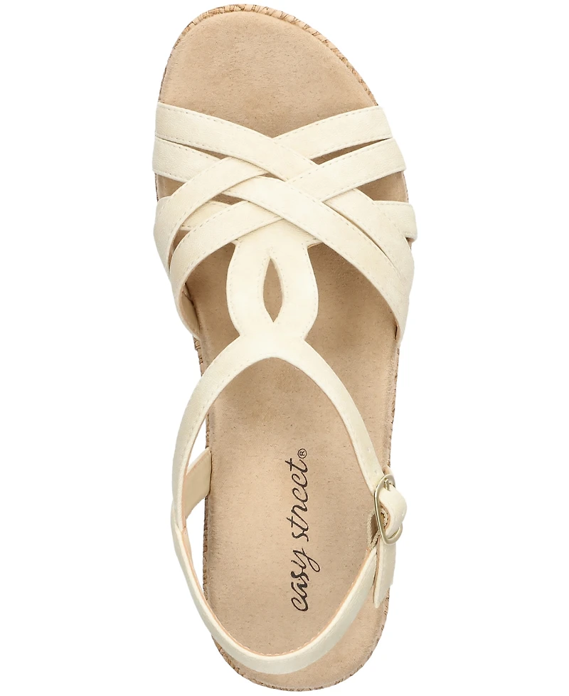 Easy Street Women's Lua Wedge Heel Sandals