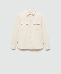 Mango Men's Corduroy Pockets Overshirt