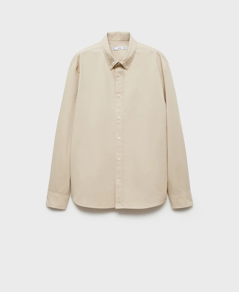 Mango Men's Regular-Fit Cotton Shirt