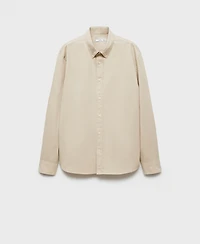 Mango Men's Regular-Fit Cotton Shirt