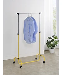 Kings Brand Furniture Standard Rod Clothing Garment Rack, Rolling Clothes Organizer on Wheels for Hanging Clothes