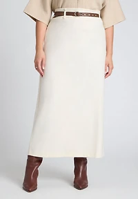 Eloquii Women's Plus Size Belted Column Skirt