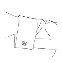 Bling Jewelry Knot Woven Rope Twist Shirt Cufflinks Stainless Steel