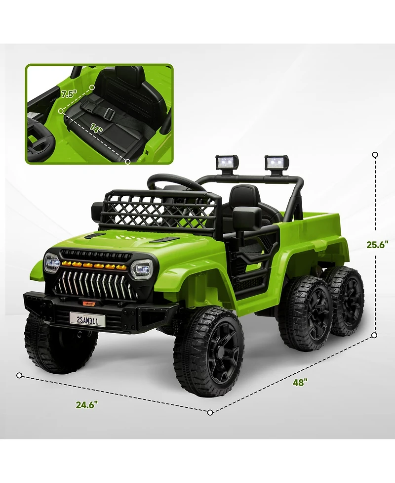 Qaba 12V Kids Electric Car w/ 2WD/4WD Switch, Remote Control, Camouflage