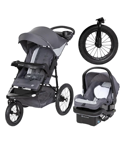 Baby Trend Expedition Zero Flat Jogger Travel System with Led Lights
